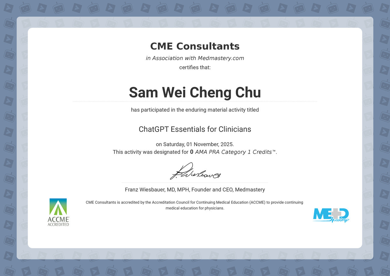 Certificate of Completion | Medmastery